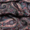 Venezia - Wool Backed Silk Scarf - Black, Blue & Red sold by Elizabetta