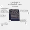 Venezia - Wool Backed Silk Scarf - Black, Blue & Red sold by Elizabetta