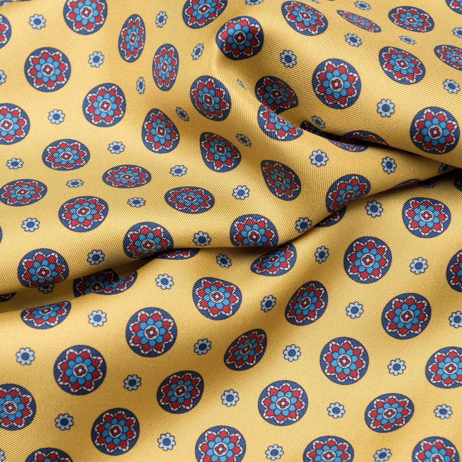 Palatino - Wool Backed Silk Scarf - Yellow sold by Elizabetta product image thumbnail 3