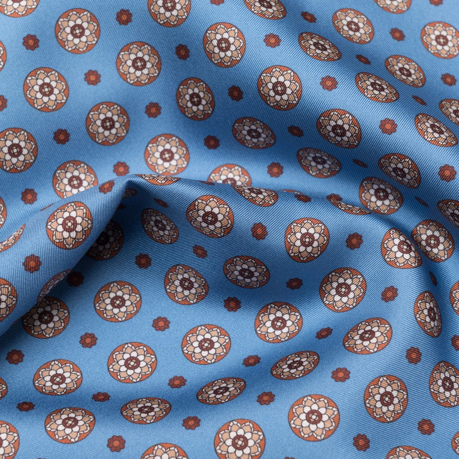 Palatino - Wool Backed Silk Scarf - Azure sold by Elizabetta product image thumbnail 3