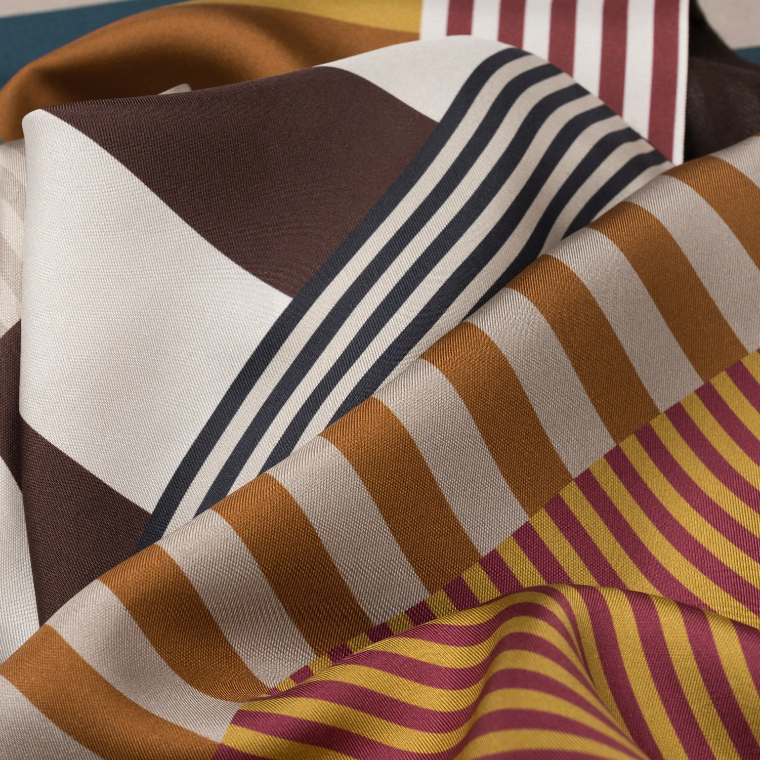 Positano - Wool Backed Silk Scarf - Chocolate sold by Elizabetta product image thumbnail 3