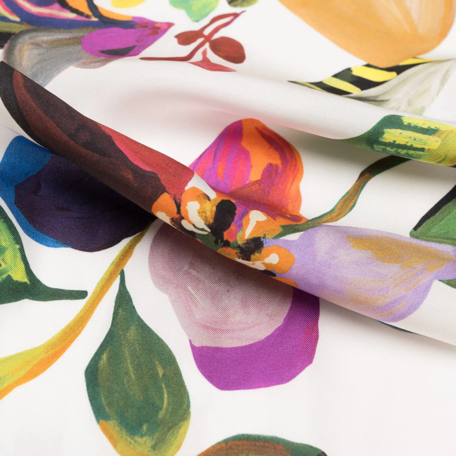 Eloisa - Large Silk Scarf - White sold by Elizabetta product image thumbnail 3