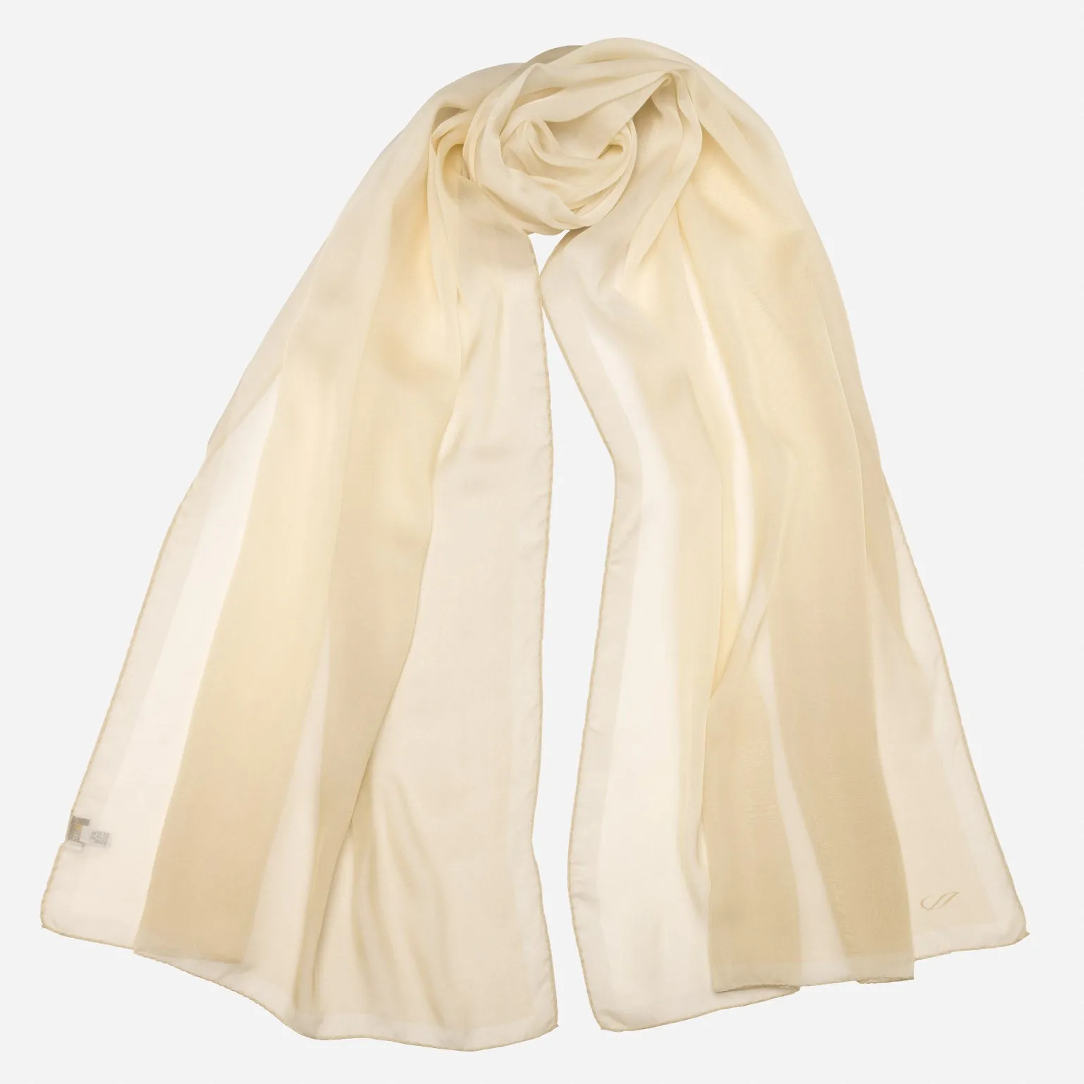 Sophia - Silk Scarf Shawl - Champagne Beige sold by Elizabetta
