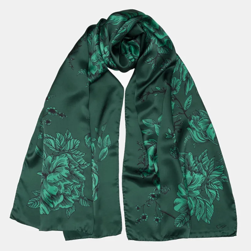 Isabella - Silk Scarf Shawl - Malachite Green sold by Elizabetta