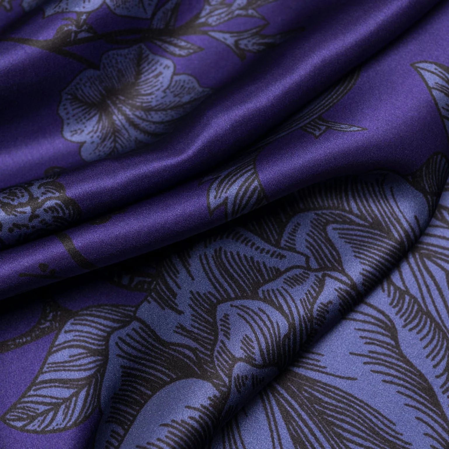 Isabella - Silk Scarf Shawl - Indigo Blue sold by Elizabetta product image thumbnail 3