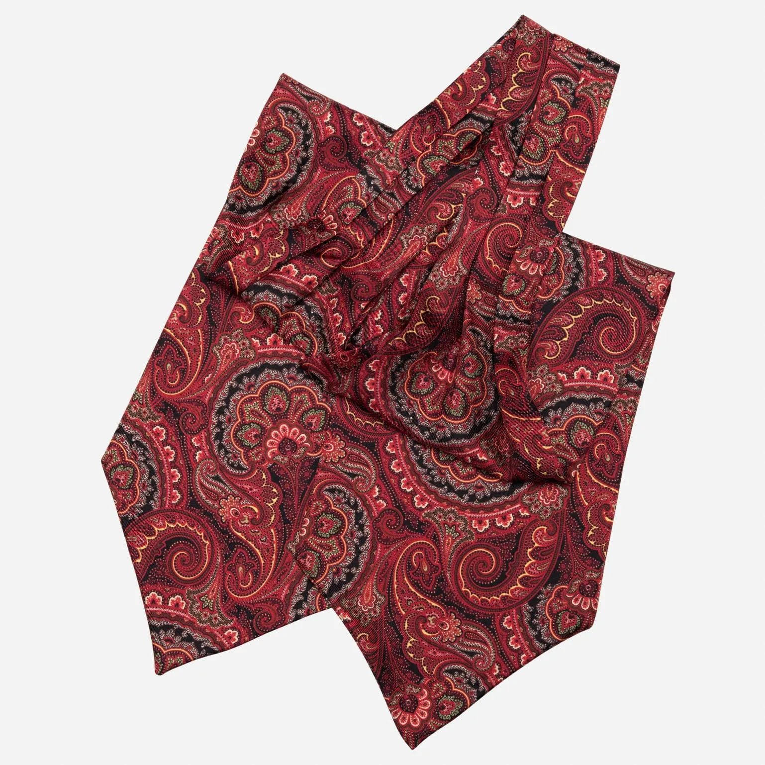 Bugatti - Silk Ascot Cravat Tie - Red sold by Elizabetta product image thumbnail 3