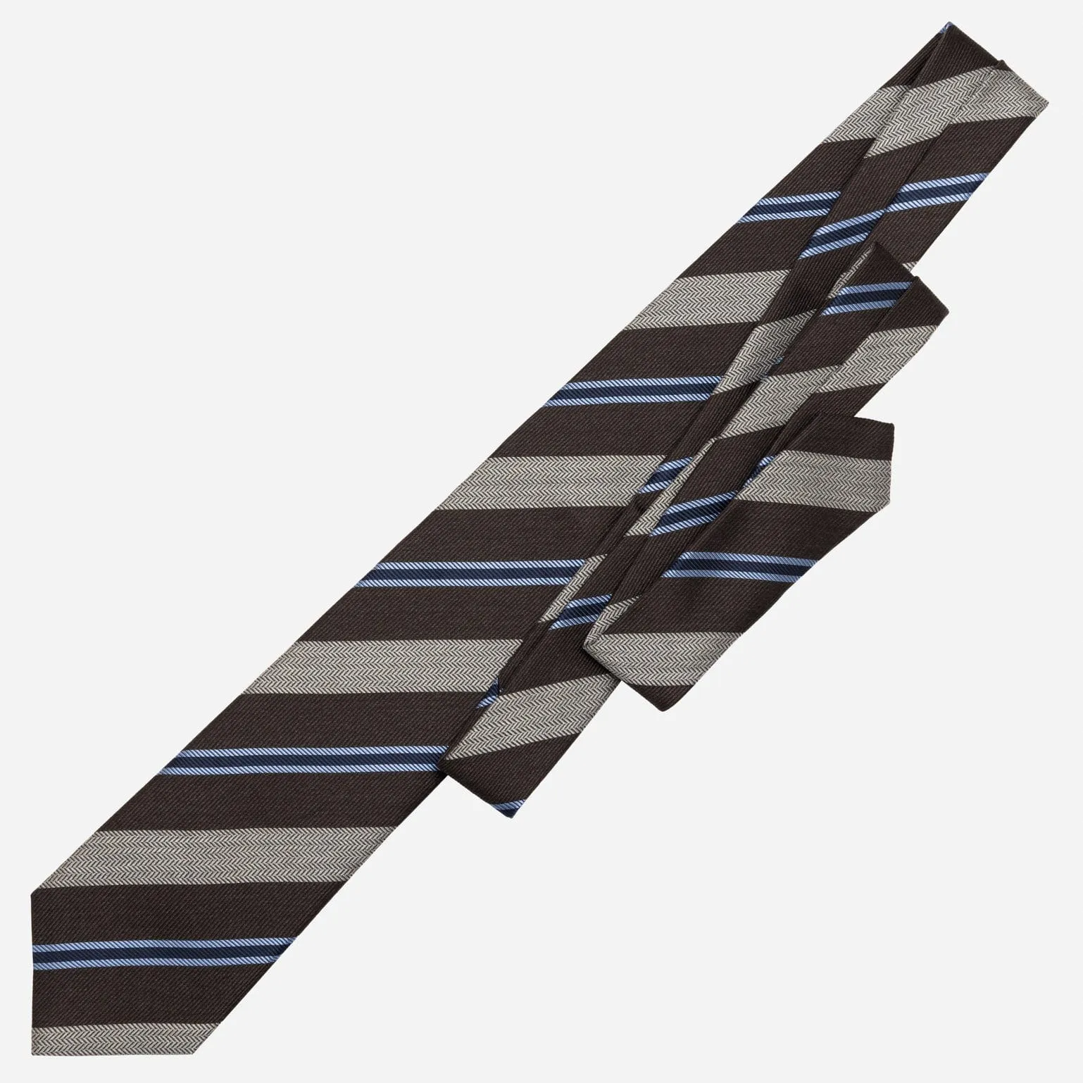 Flaminia - Silk Jacquard Tie - Brown sold by Elizabetta product image thumbnail 4