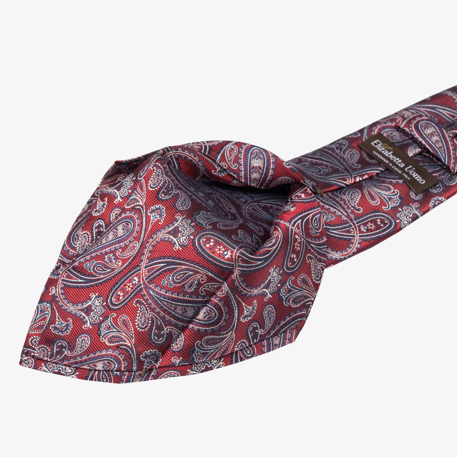 Palermo - Silk Jacquard Tie - Red sold by Elizabetta product image thumbnail 4