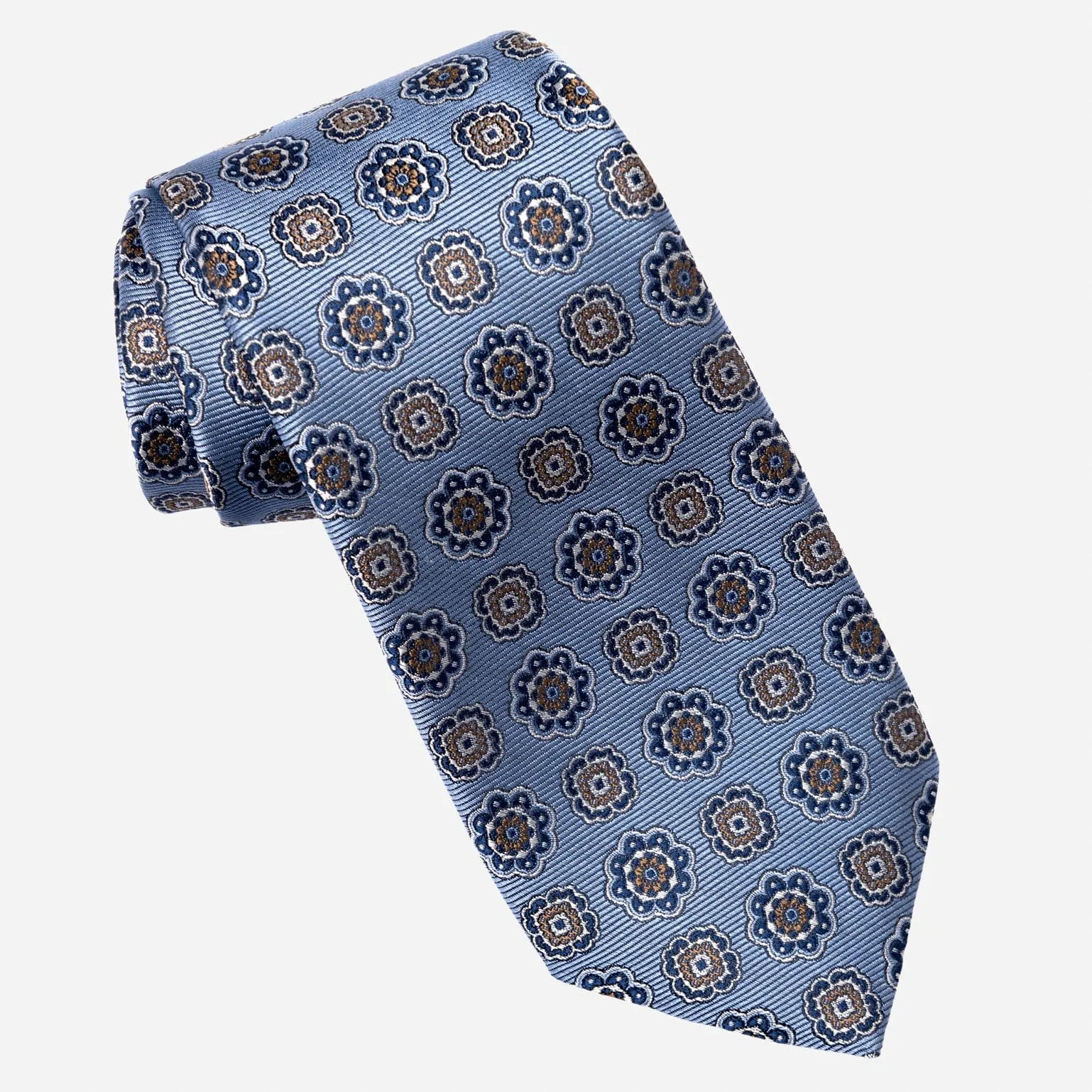 Tiberio - Silk Jacquard Tie - Sky Blue sold by Elizabetta product image thumbnail 2