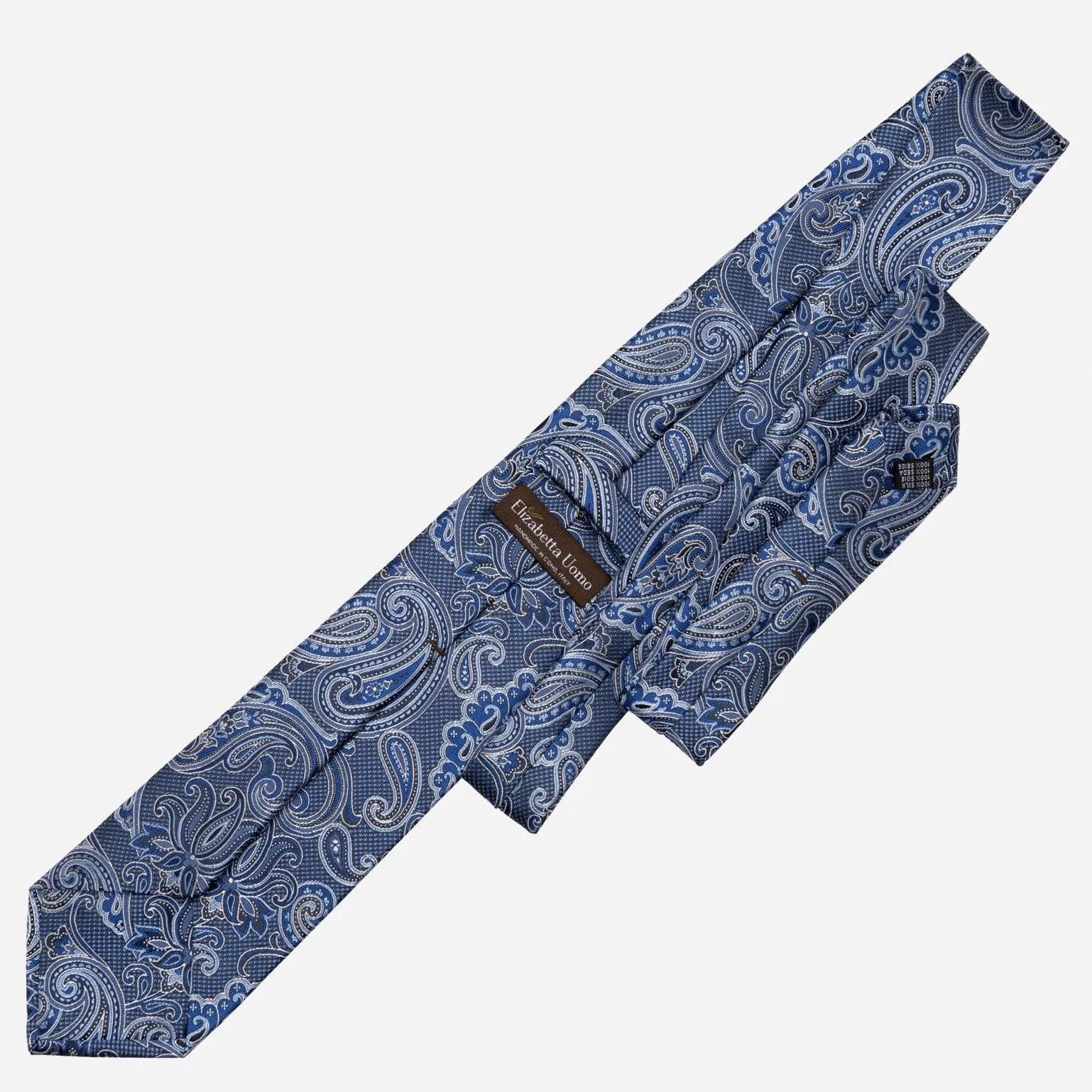 Pavia - Silk Jacquard Tie - Blue sold by Elizabetta product image thumbnail 3