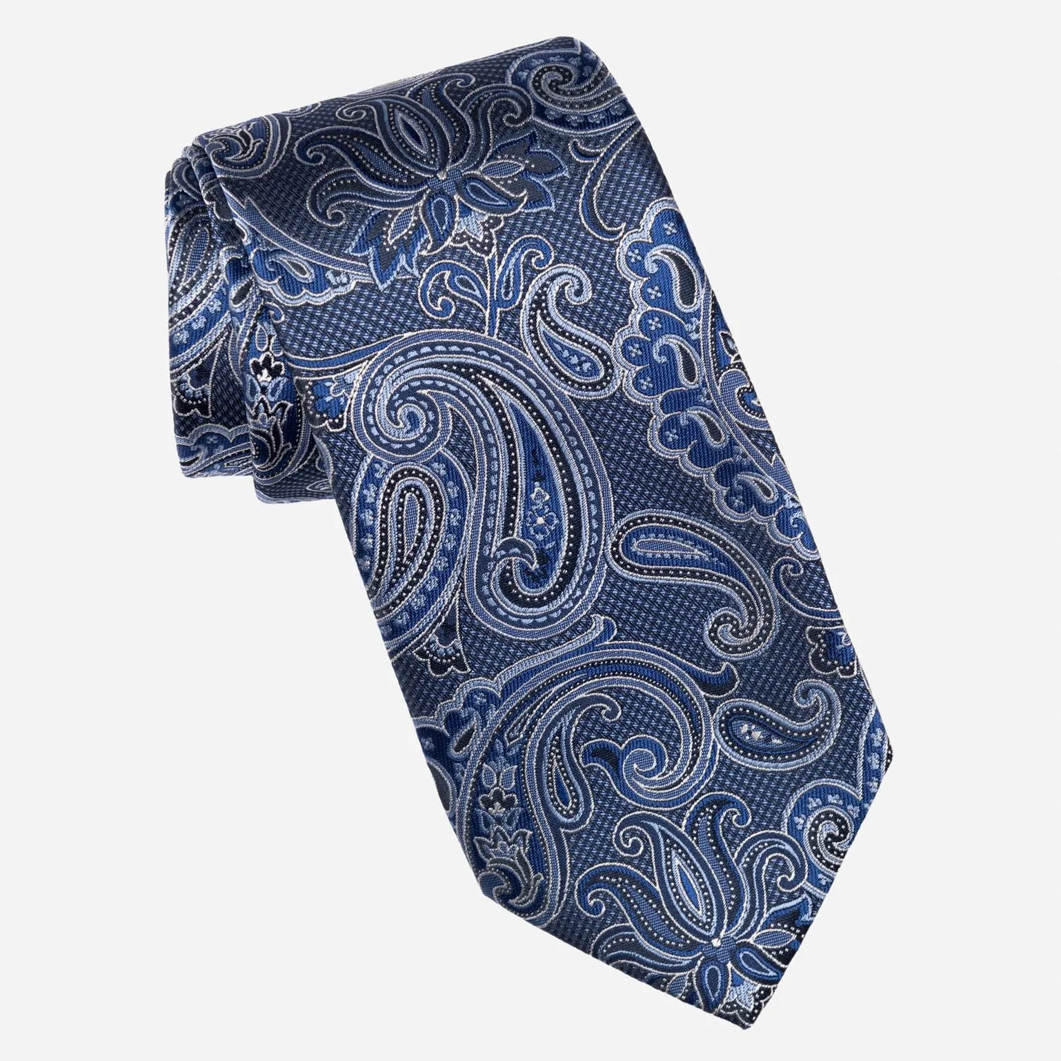 Pavia - Silk Jacquard Tie - Blue sold by Elizabetta product image thumbnail 2