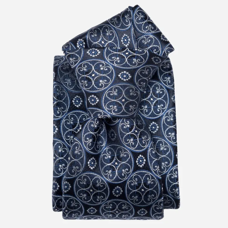 Palladio - Silk Jacquard Tie - Blue sold by Elizabetta