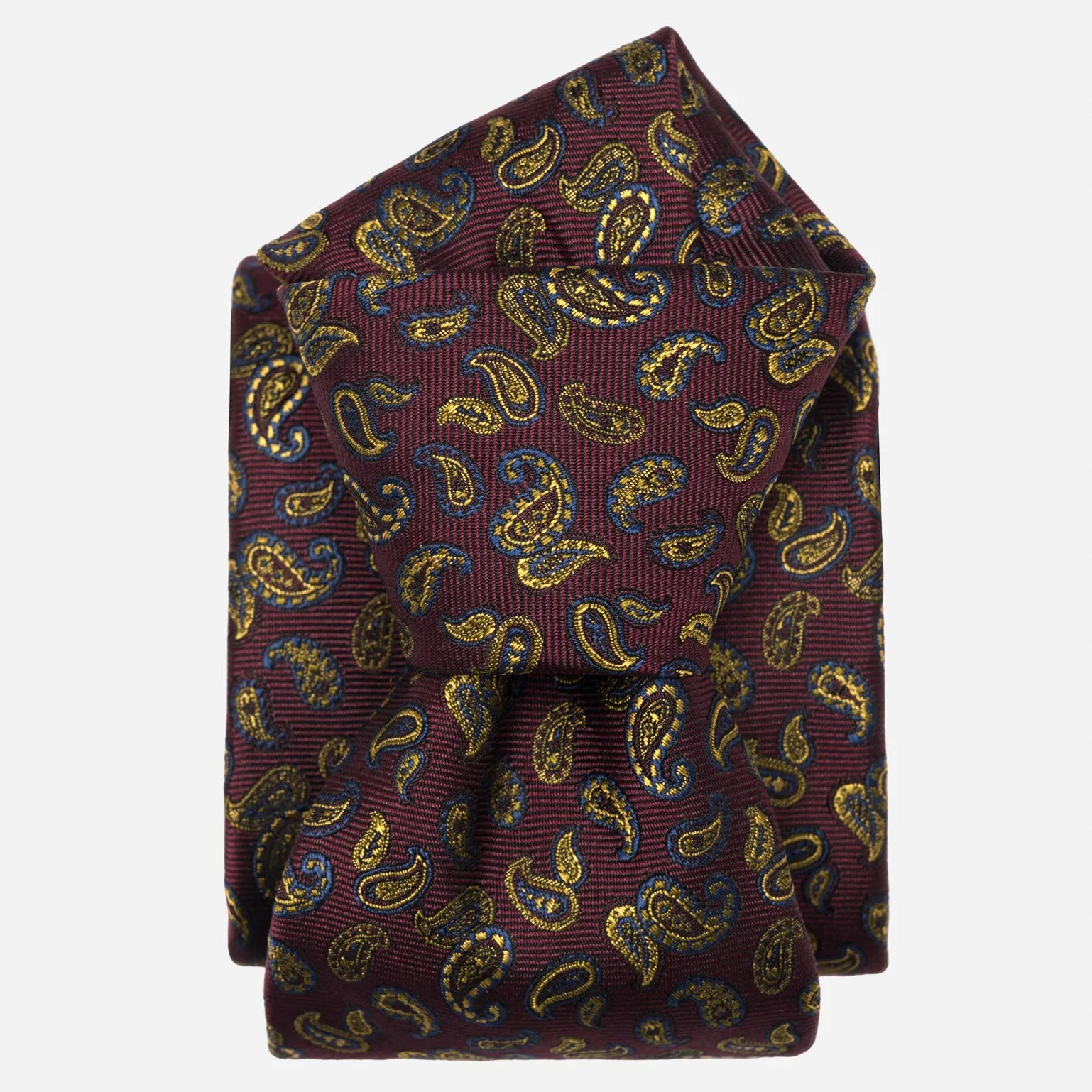 Sambuco - Silk Jacquard Tie - Burgundy sold by Elizabetta