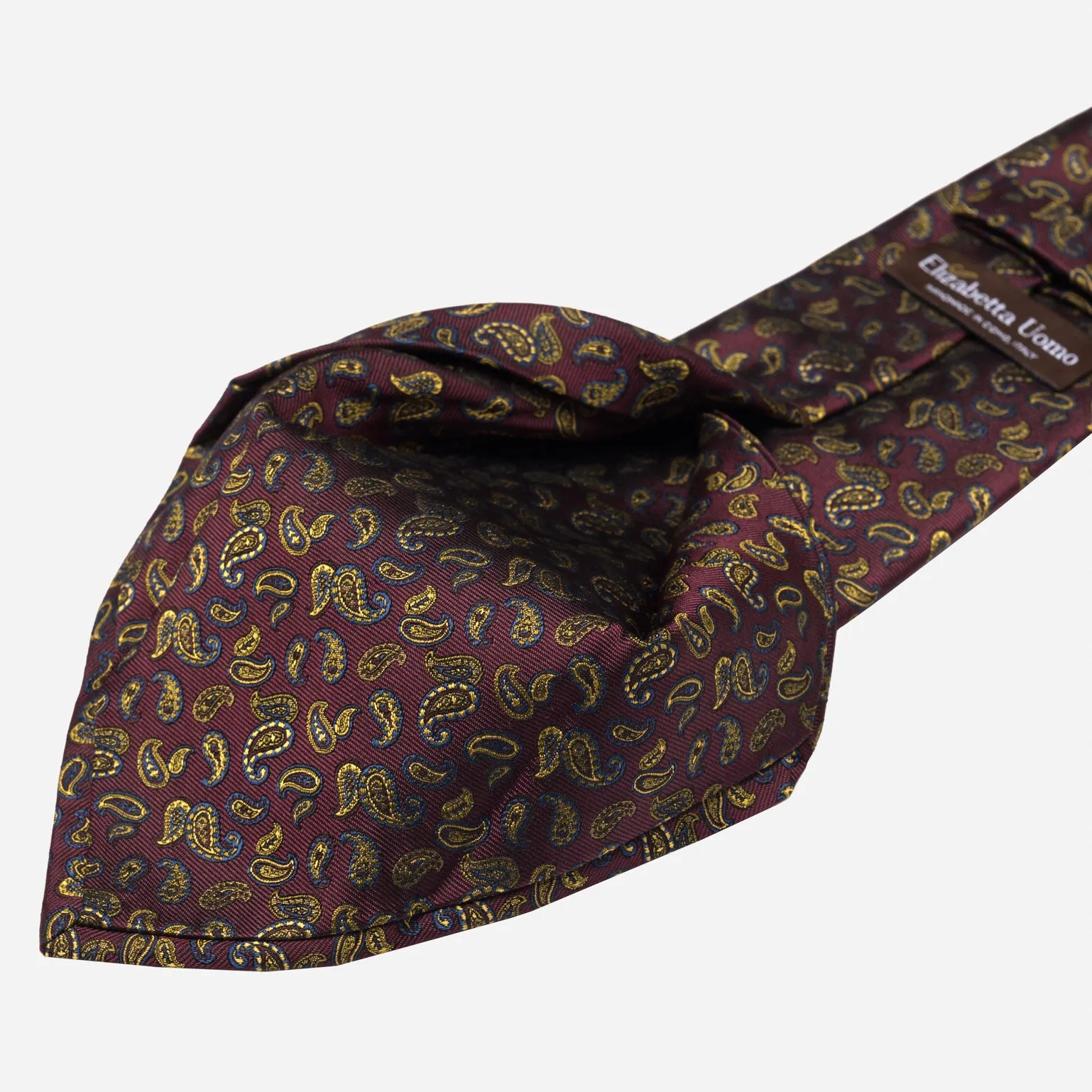 Sambuco - Silk Jacquard Tie - Burgundy sold by Elizabetta product image thumbnail 4