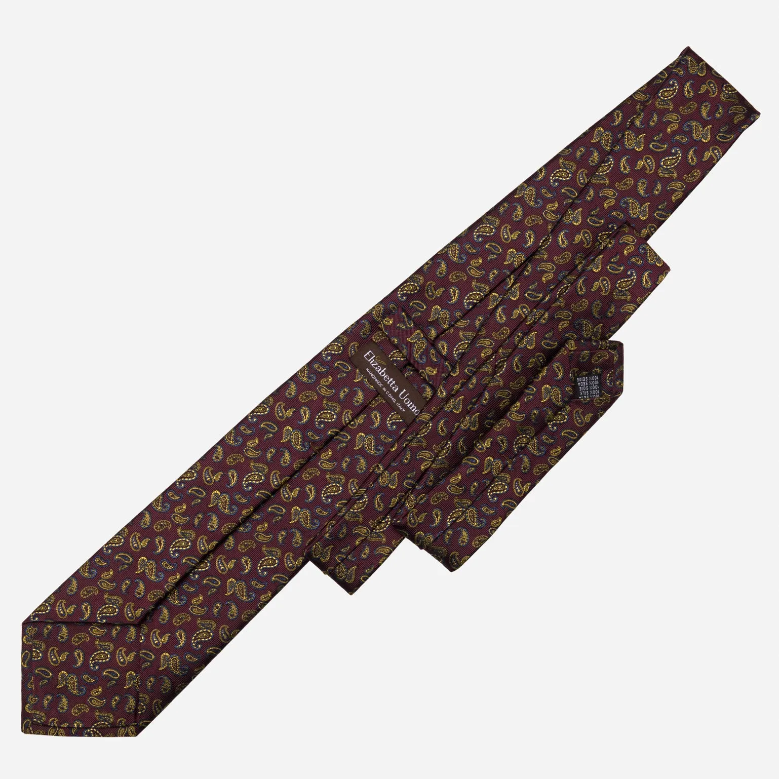 Sambuco - Silk Jacquard Tie - Burgundy sold by Elizabetta product image thumbnail 3