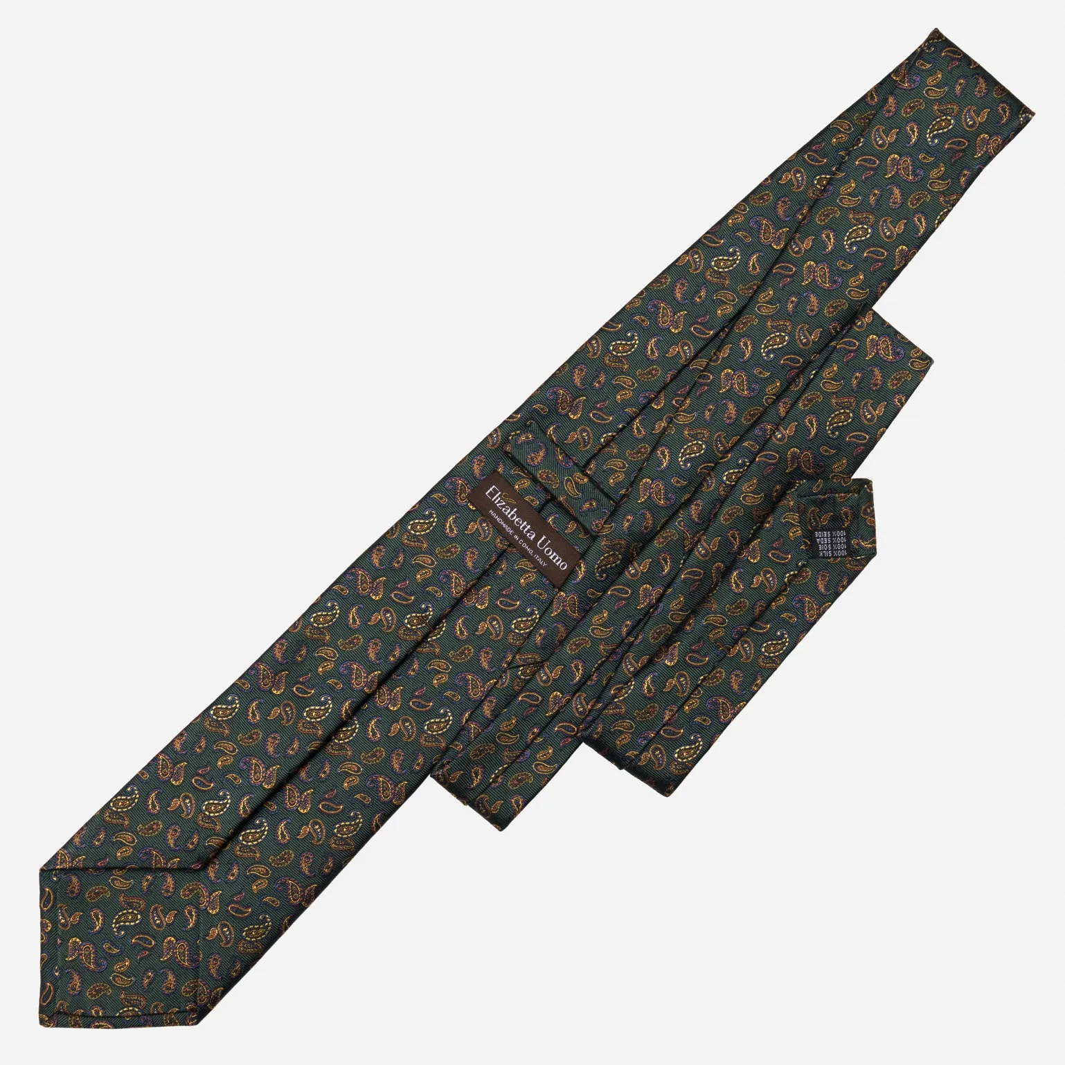Sambuco - Silk Jacquard Tie - Forest Green sold by Elizabetta product image thumbnail 3