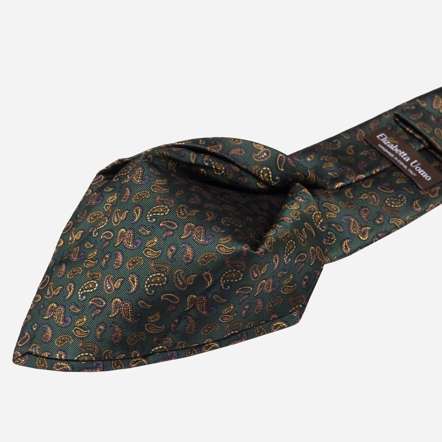 Sambuco - Silk Jacquard Tie - Forest Green sold by Elizabetta product image thumbnail 4