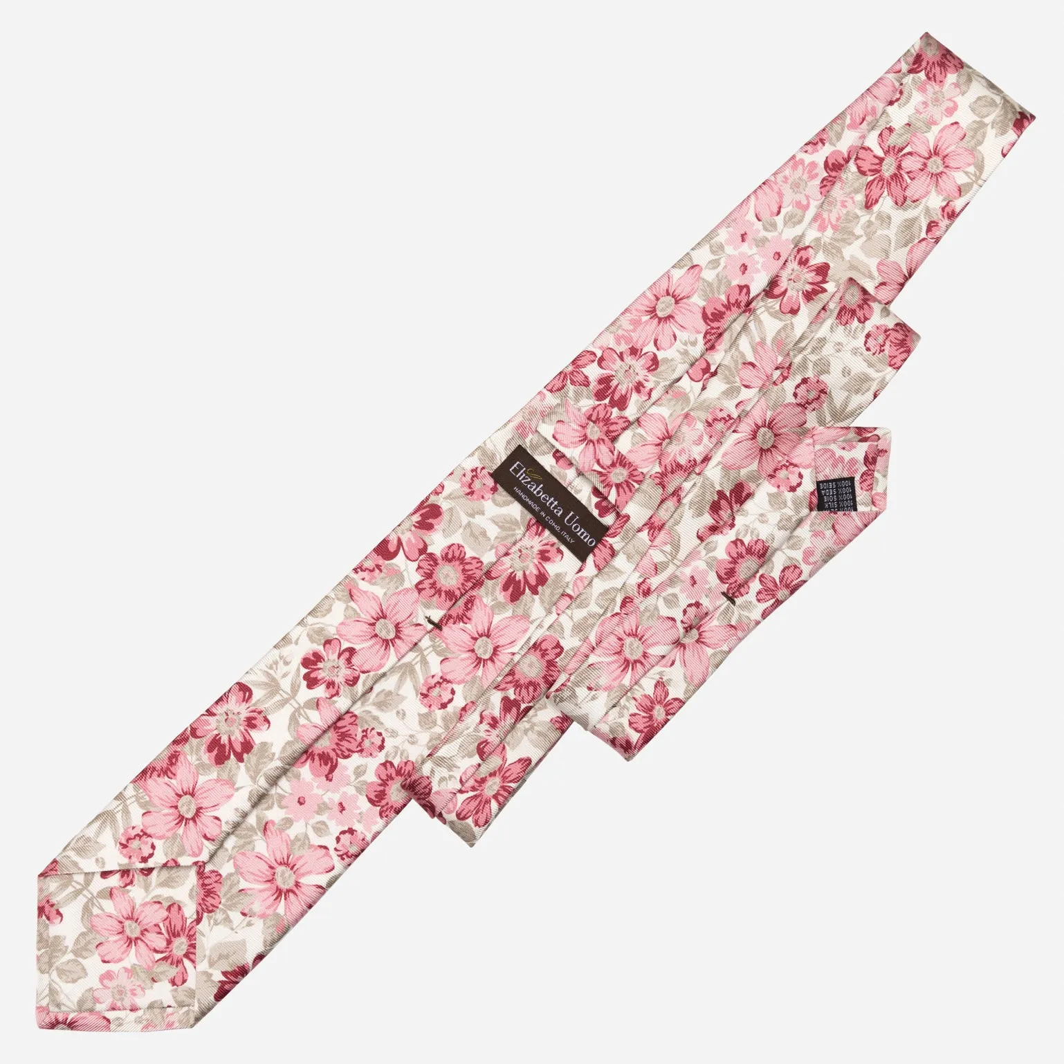 Altamura - Printed Silk Tie - Pink sold by Elizabetta product image thumbnail 3