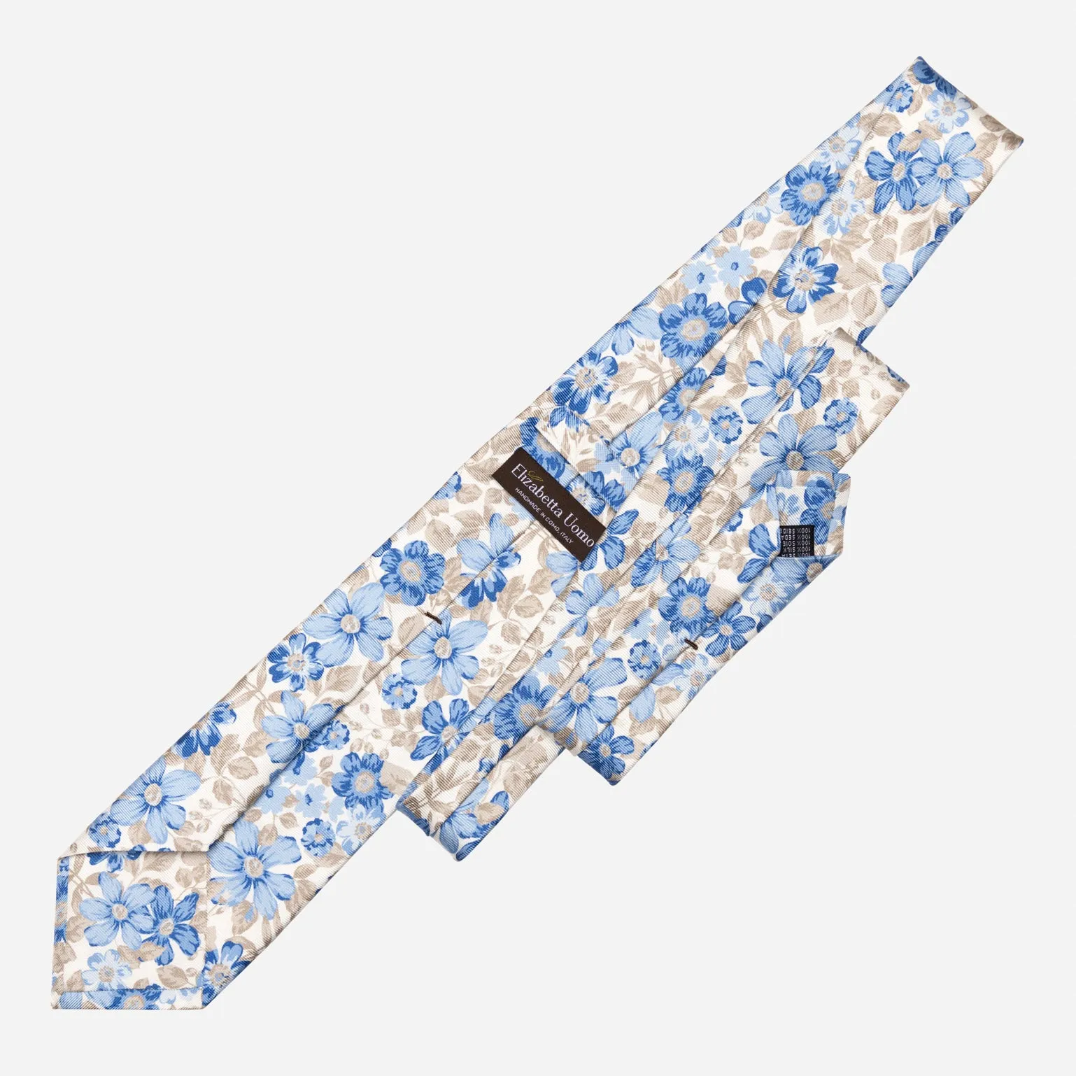 Altamura - Printed Silk Tie - Blue sold by Elizabetta product image thumbnail 3