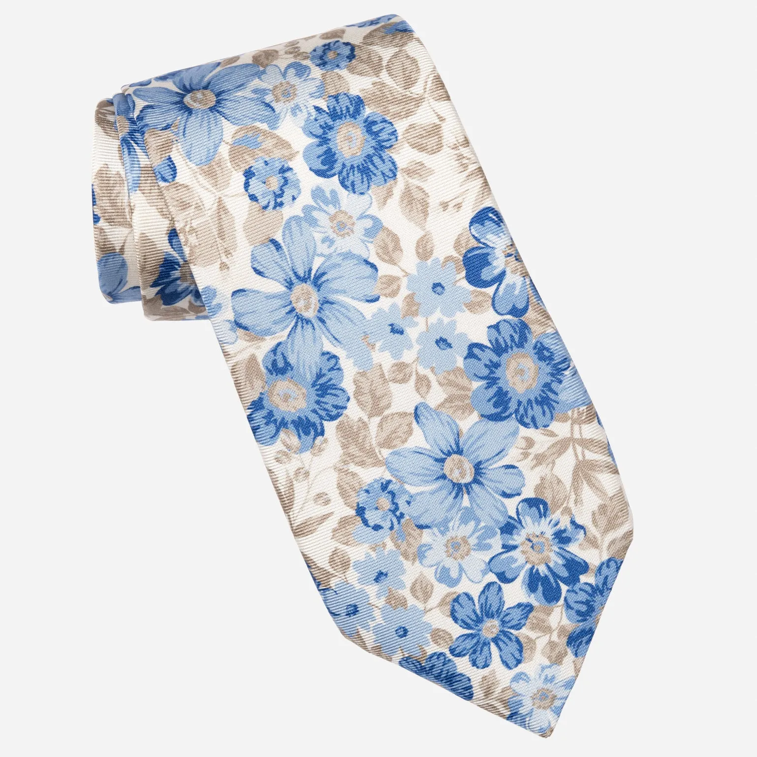Altamura - Printed Silk Tie - Blue sold by Elizabetta product image thumbnail 2