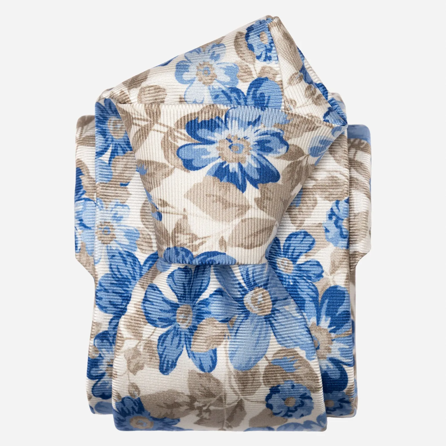 Altamura - Printed Silk Tie - Blue sold by Elizabetta