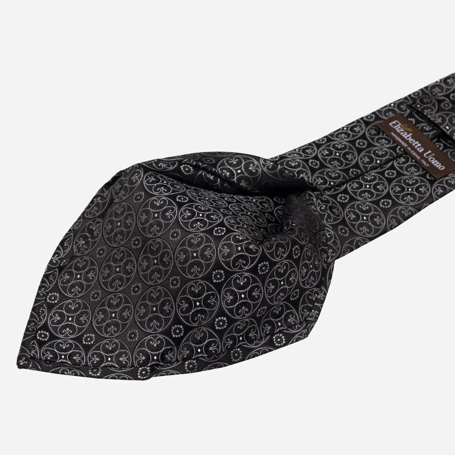 Palladio - Silk Jacquard Tie - Black sold by Elizabetta product image thumbnail 4