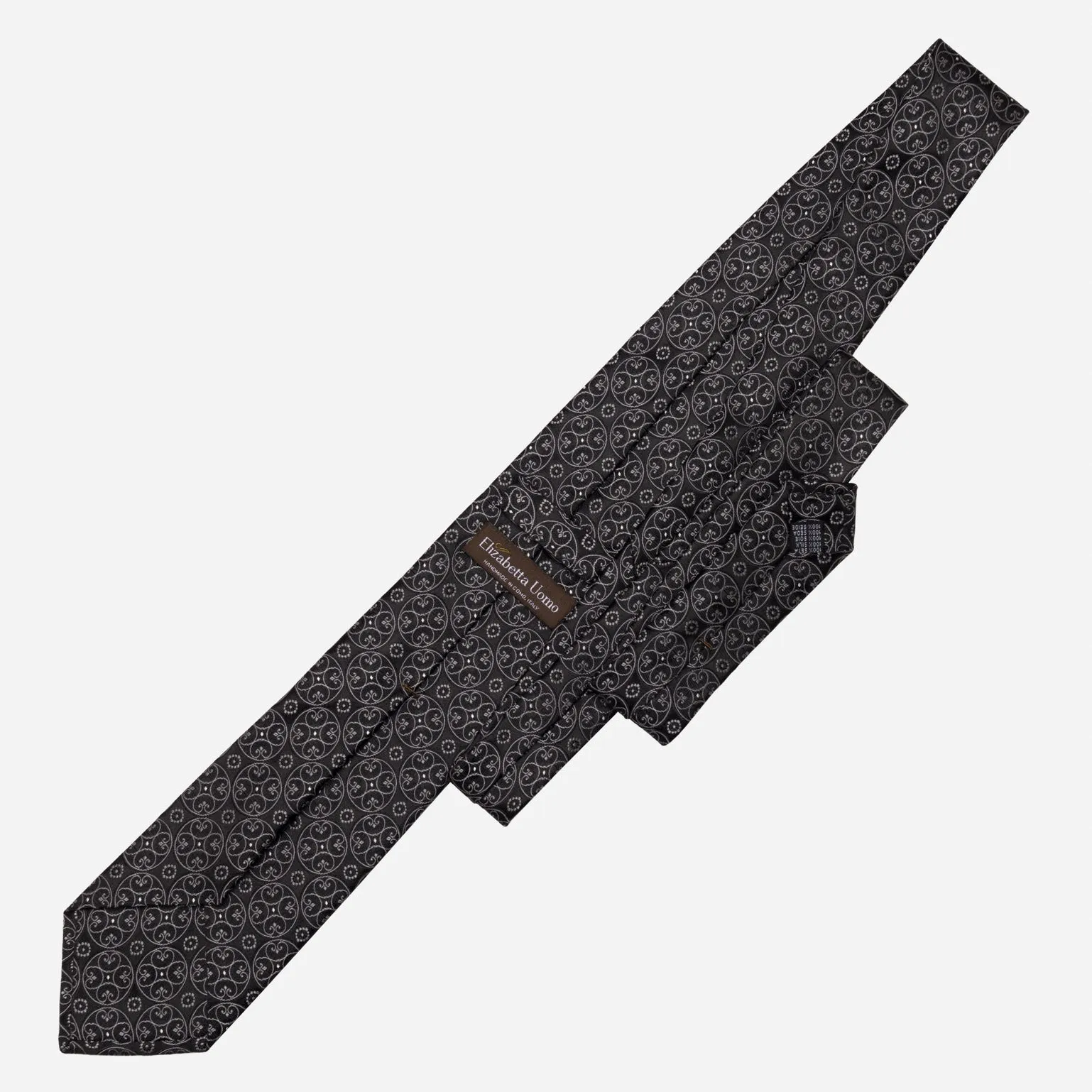 Palladio - Silk Jacquard Tie - Black sold by Elizabetta product image thumbnail 3