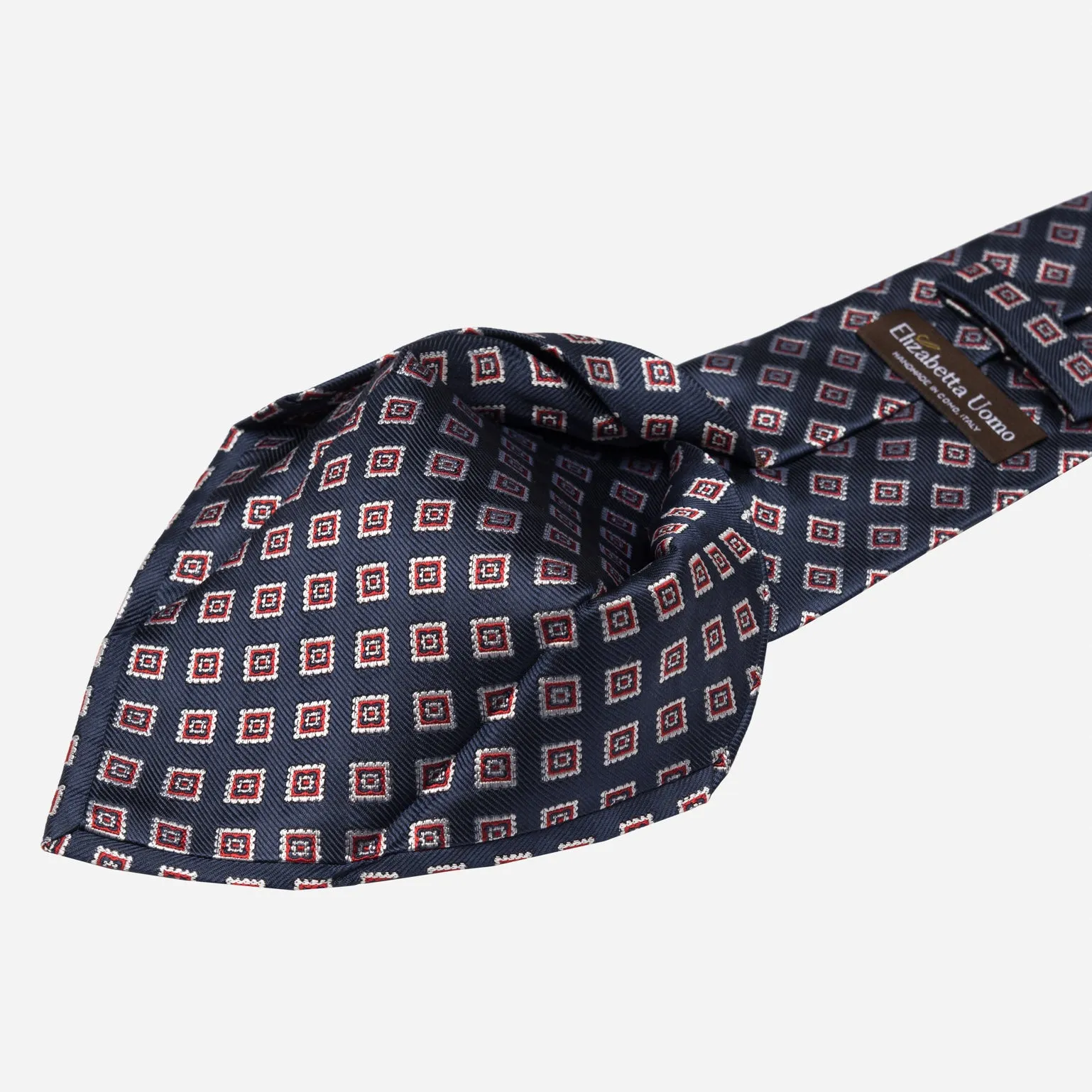 Lambrusco - Silk Jacquard Tie - Navy sold by Elizabetta product image thumbnail 4