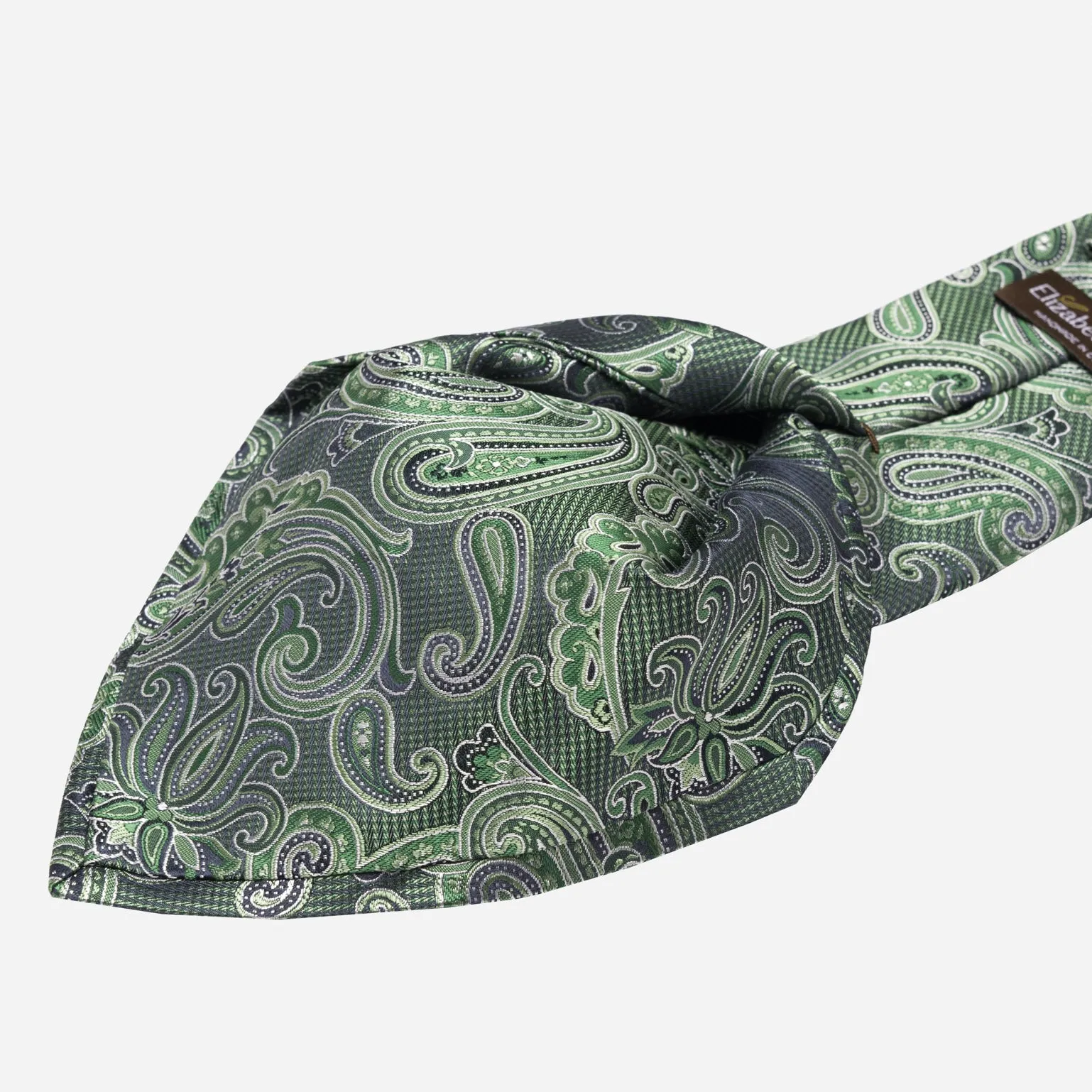 Pavia - Silk Jacquard Tie - Emerald Green sold by Elizabetta product image thumbnail 4