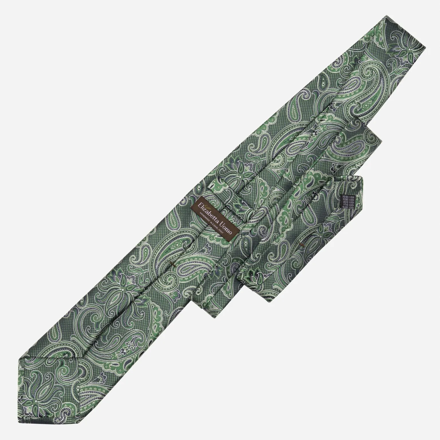 Pavia - Silk Jacquard Tie - Emerald Green sold by Elizabetta product image thumbnail 3