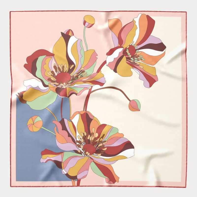 Julia - Silk Foulard - Powder Pink sold by Elizabetta