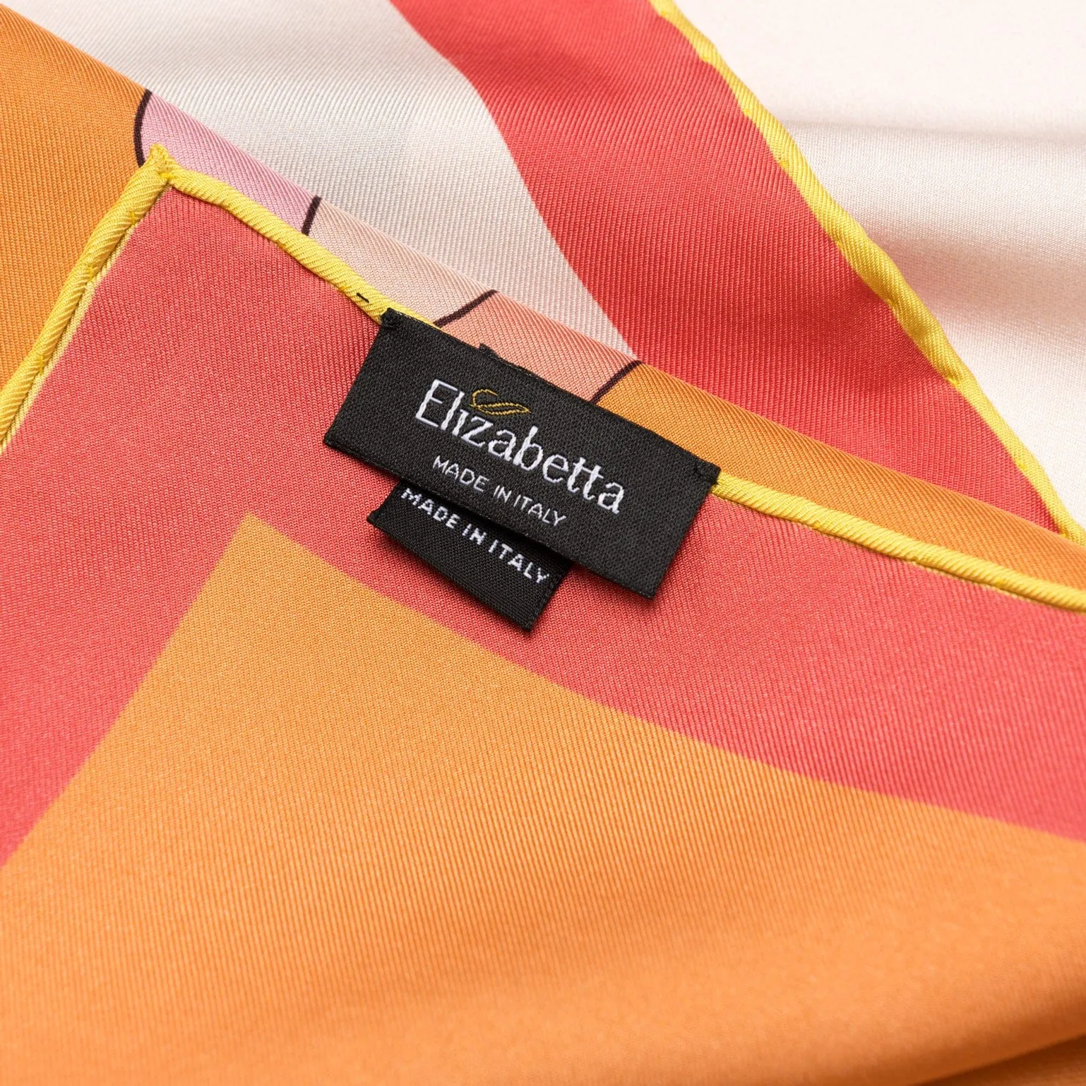 Julia - Silk Foulard - Peach and Tangerine sold by Elizabetta product image thumbnail 3