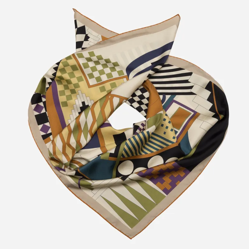 Tina - Silk Foulard - Beige sold by Elizabetta