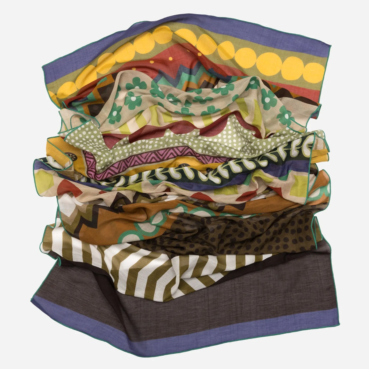 Maratea - Cotton & Silk Scarf- Warm Tones sold by Elizabetta product image thumbnail 3