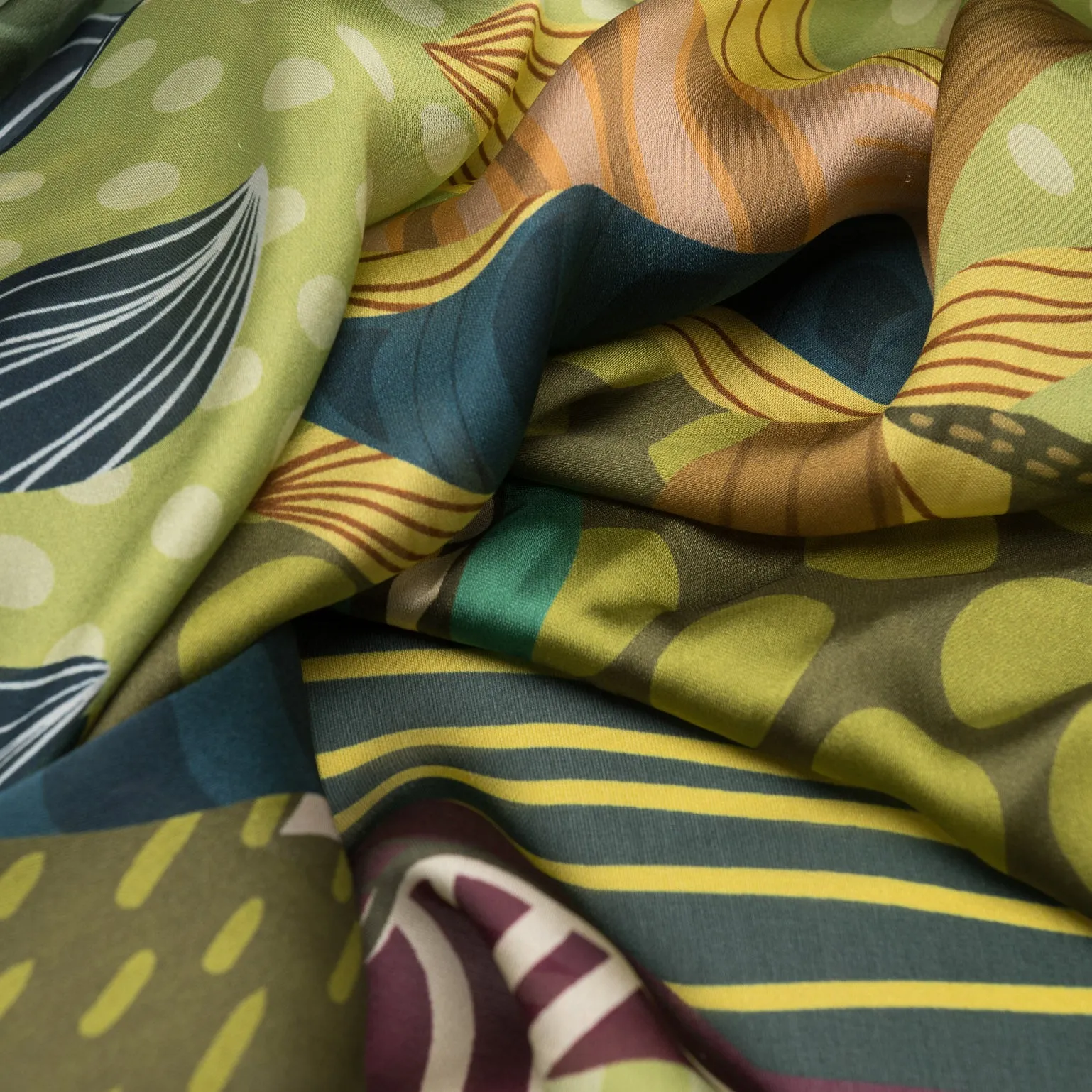 Sandra - Silk Scarf Shawl - Green sold by Elizabetta product image thumbnail 3