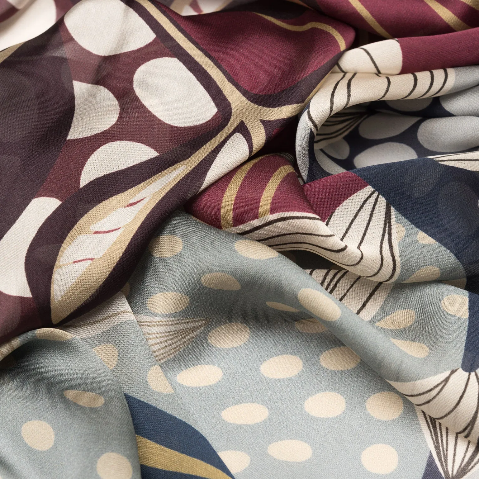 Sandra - Silk Scarf Shawl - Grey sold by Elizabetta product image thumbnail 3