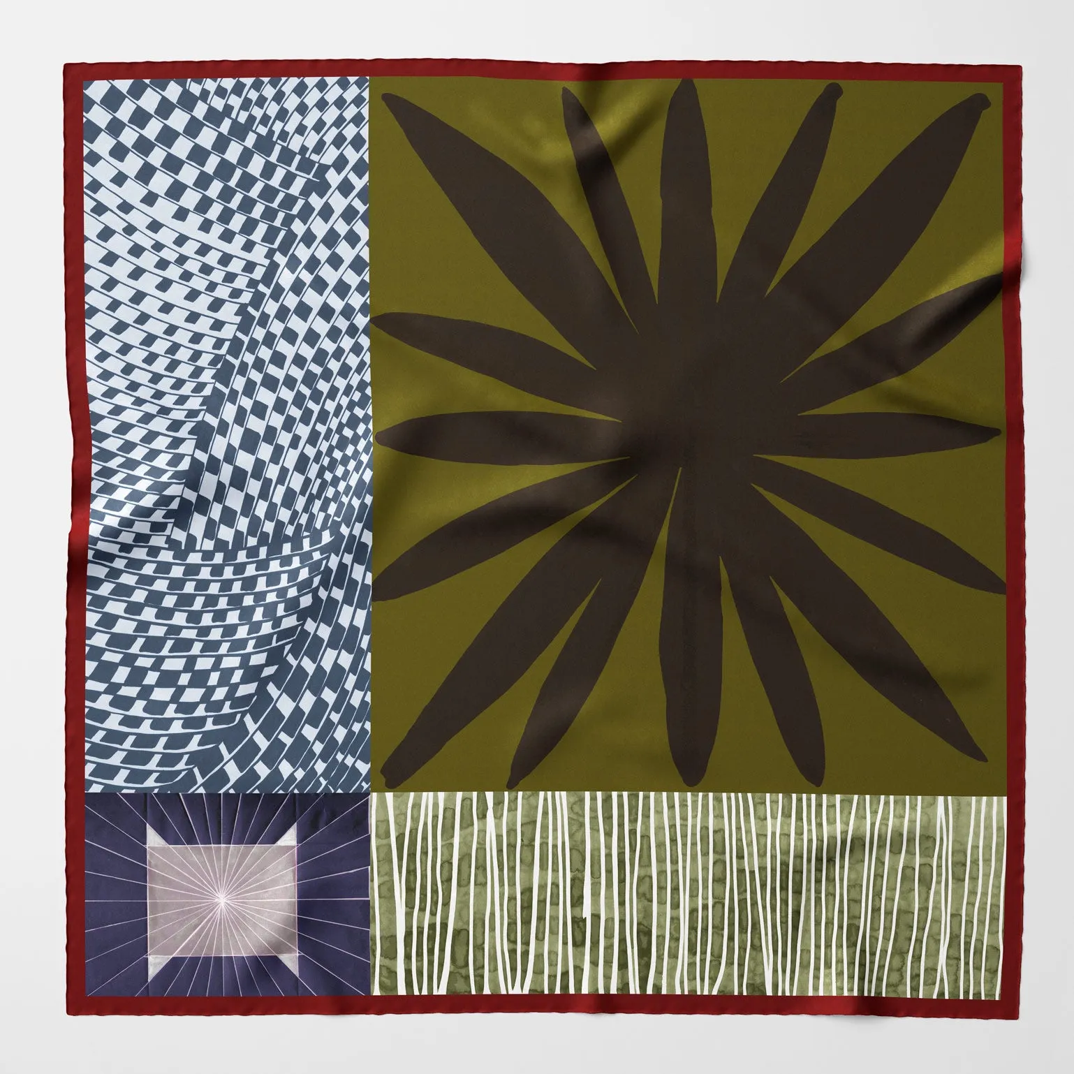 Virginia - Silk Scarf Shawl - Olive sold by Elizabetta product image thumbnail 2