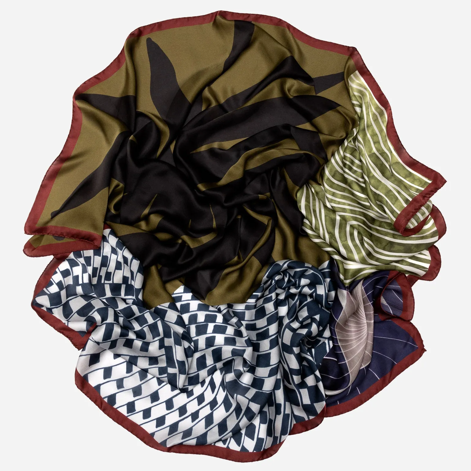 Virginia - Silk Scarf Shawl - Olive sold by Elizabetta product image thumbnail 3