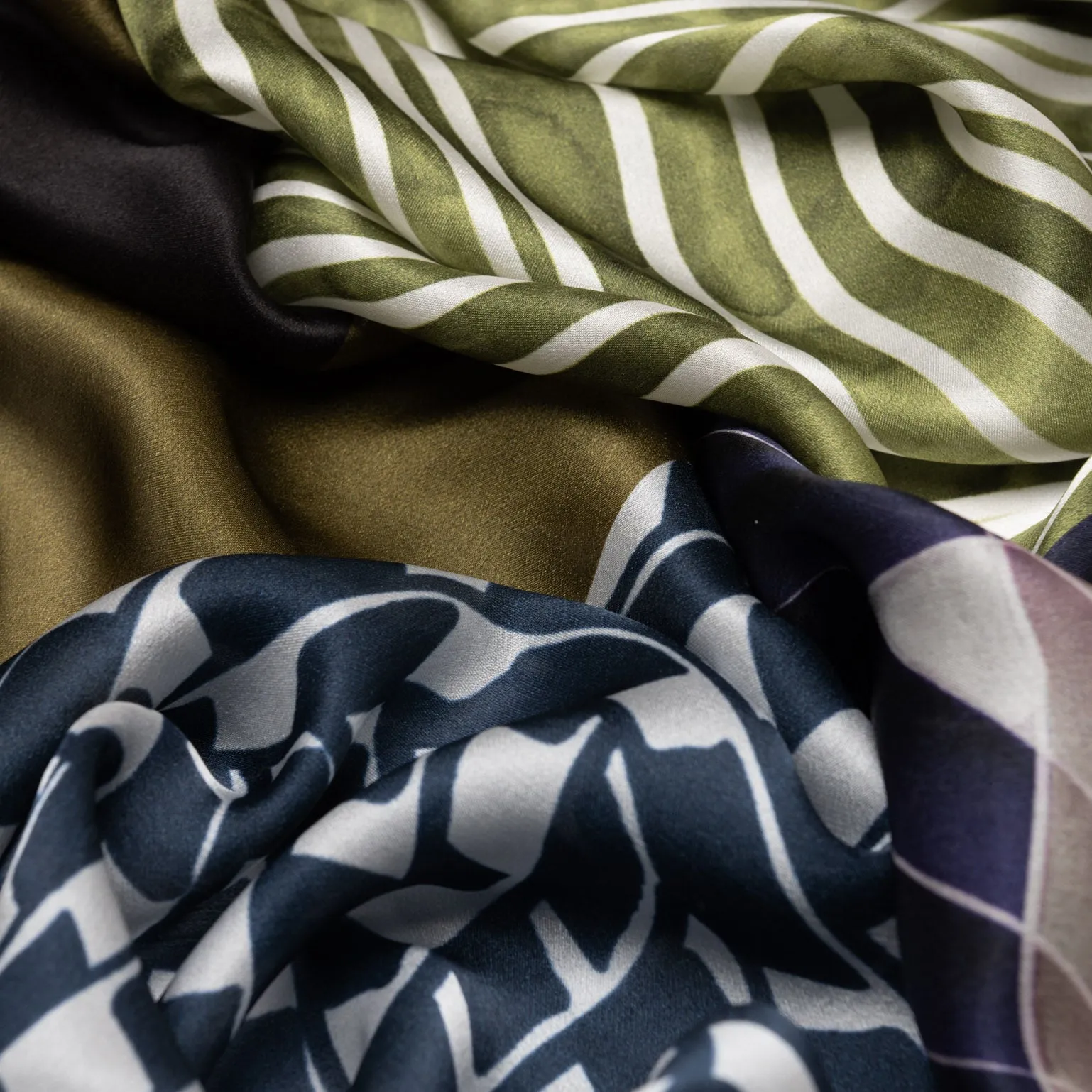 Virginia - Silk Scarf Shawl - Olive sold by Elizabetta product image thumbnail 4