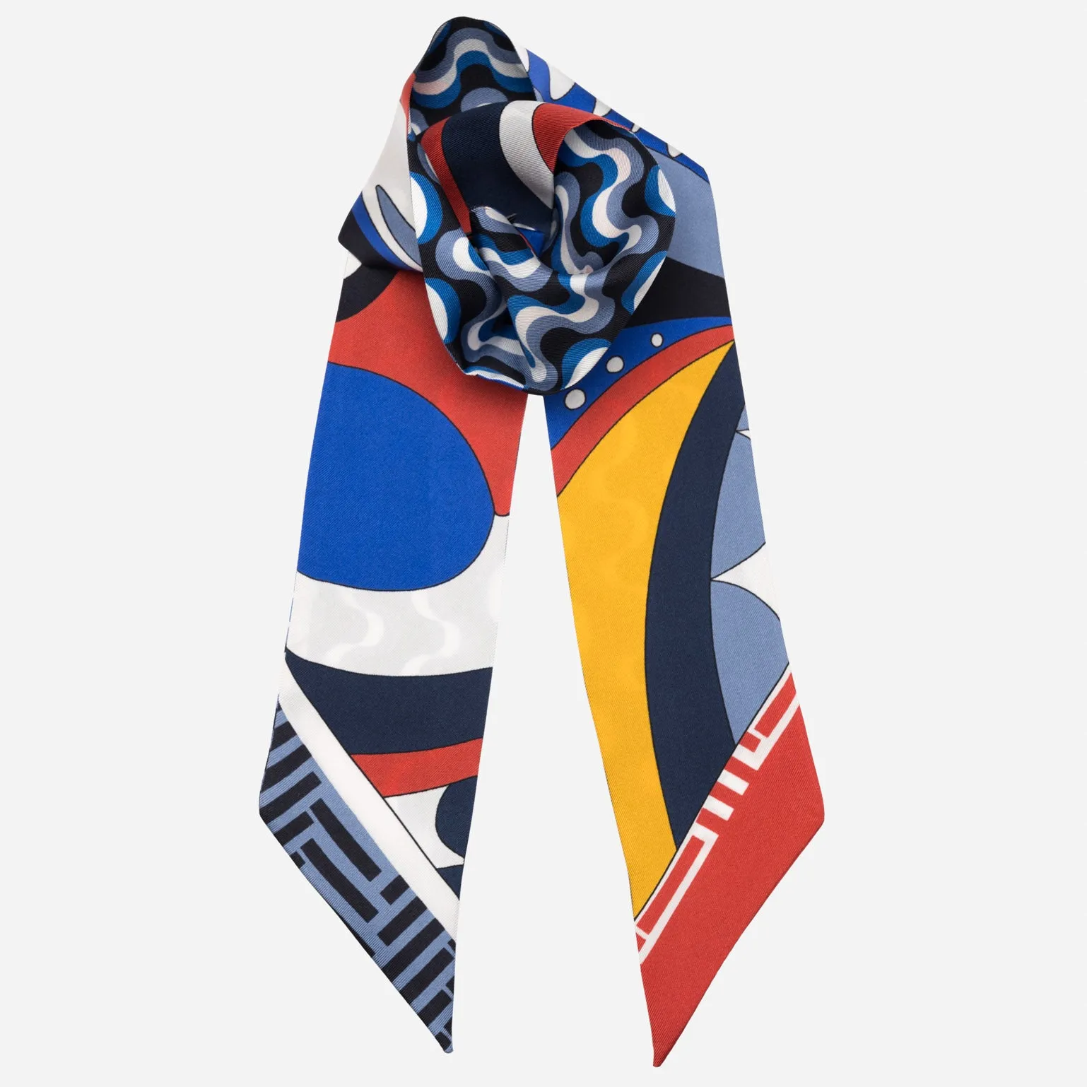 Jessica - Silk Twilly - Blue sold by Elizabetta