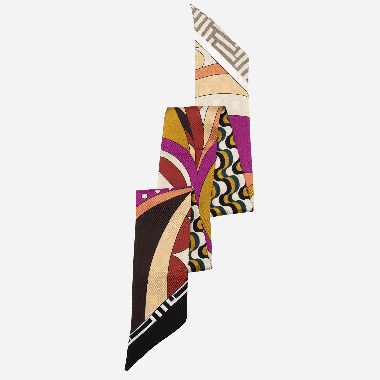 Jessica - Silk Twilly - Gold & Pink sold by Elizabetta product image thumbnail 3