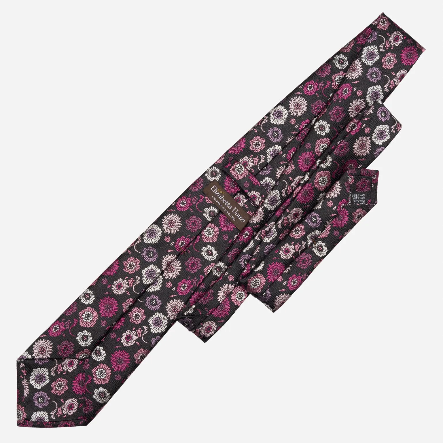 Pergola - Silk Jacquard Tie - Magenta sold by Elizabetta product image thumbnail 3