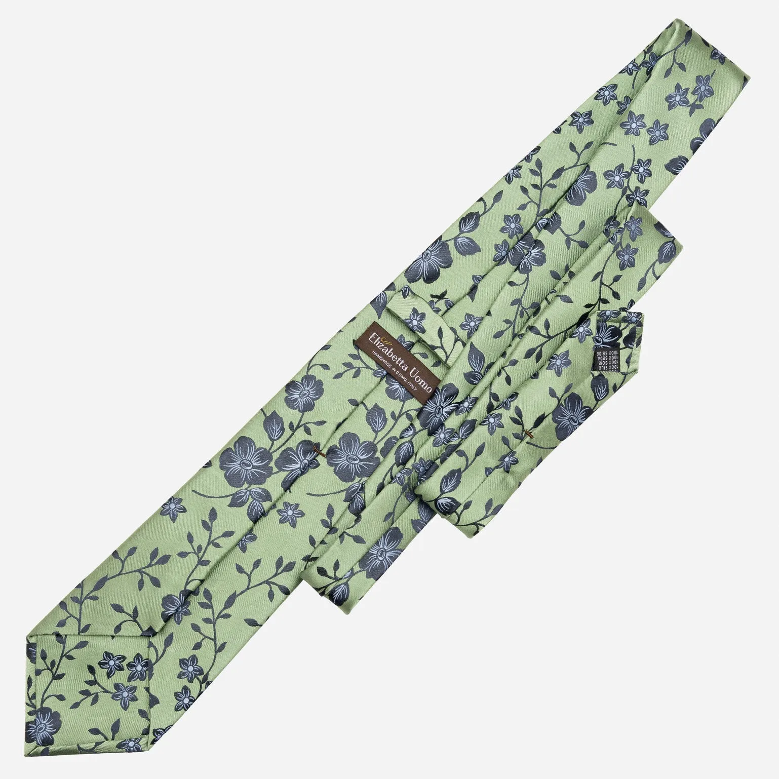 Silvio - Silk Jacquard Tie - Green sold by Elizabetta product image thumbnail 3