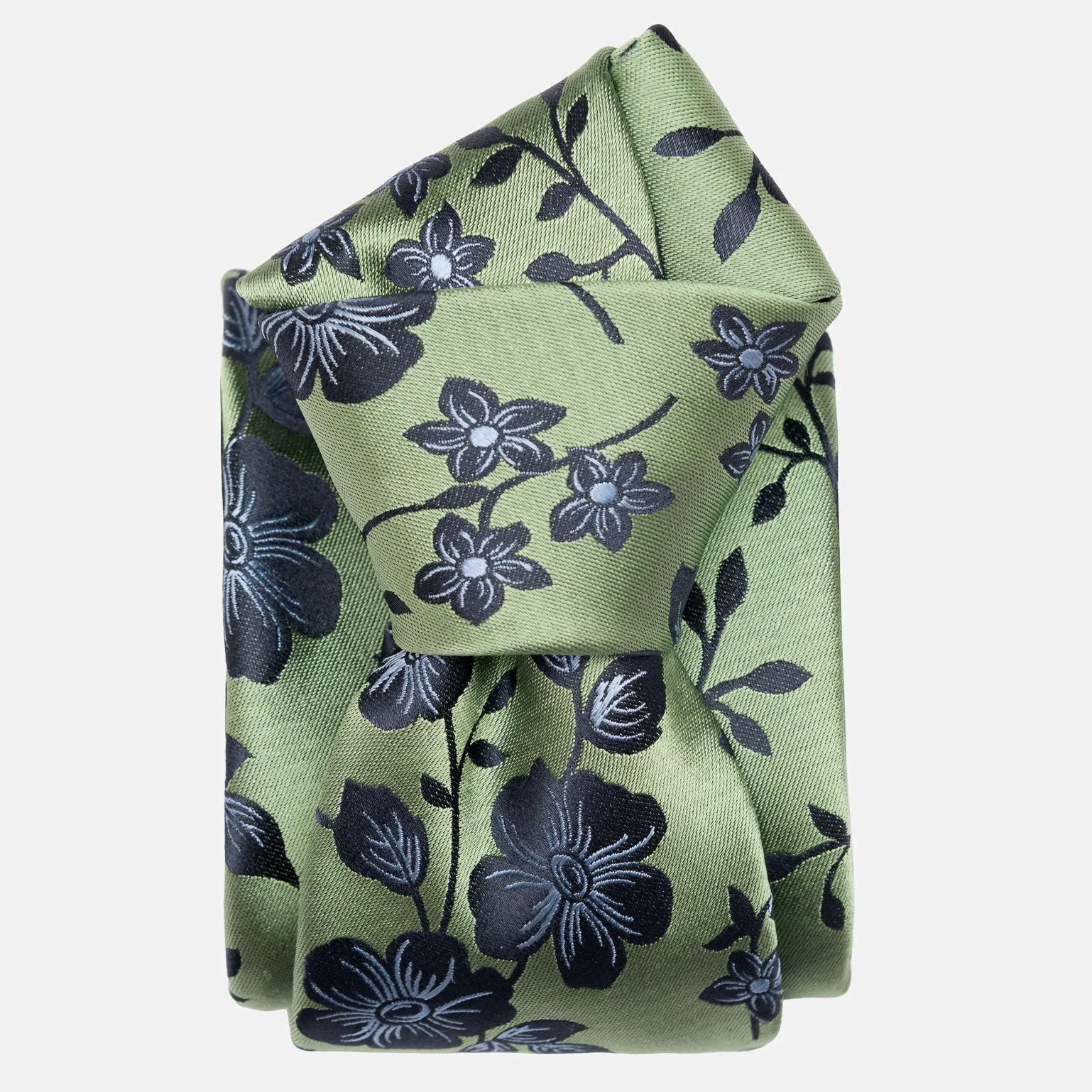 Silvio - Silk Jacquard Tie - Green sold by Elizabetta