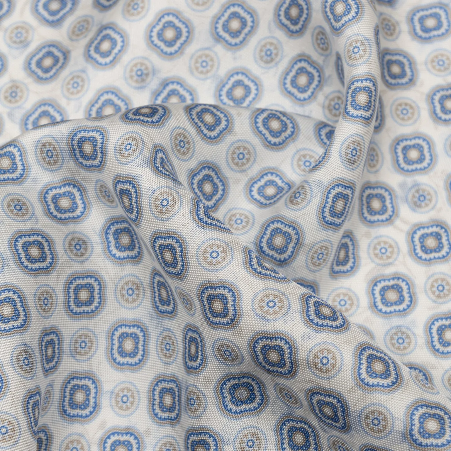 Italo - Double Sided Silk Pocket Square - Blue sold by Elizabetta product image thumbnail 3