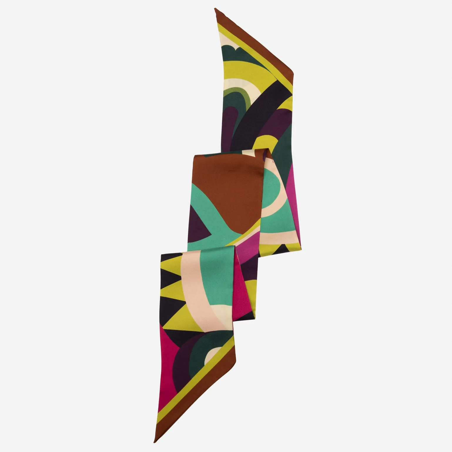 Nicola - Skinny Silk Scarf- Fuchsia sold by Elizabetta product image thumbnail 3