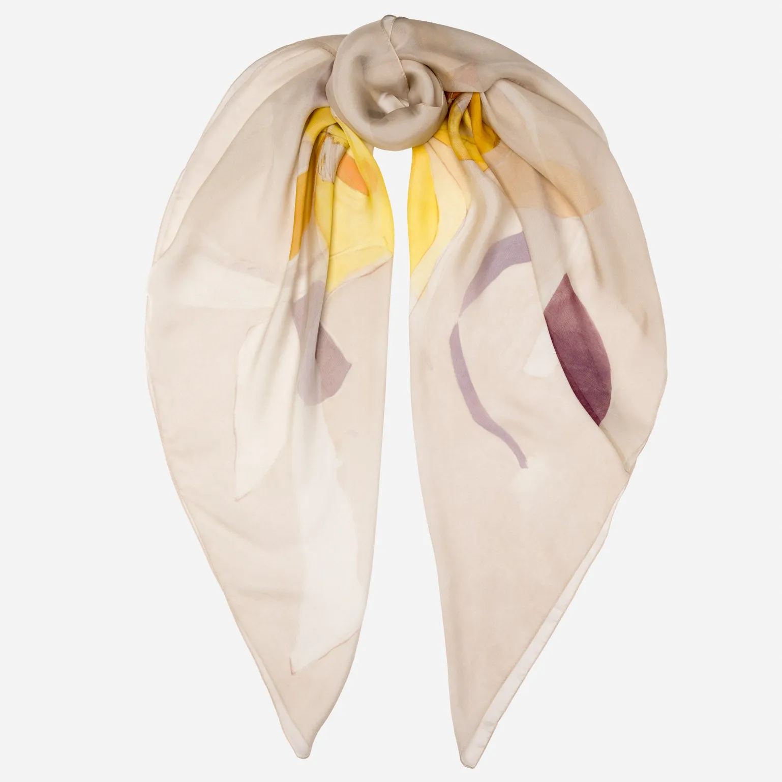 Sonia - Silk Scarf Shawl - Beige sold by Elizabetta product image thumbnail 2
