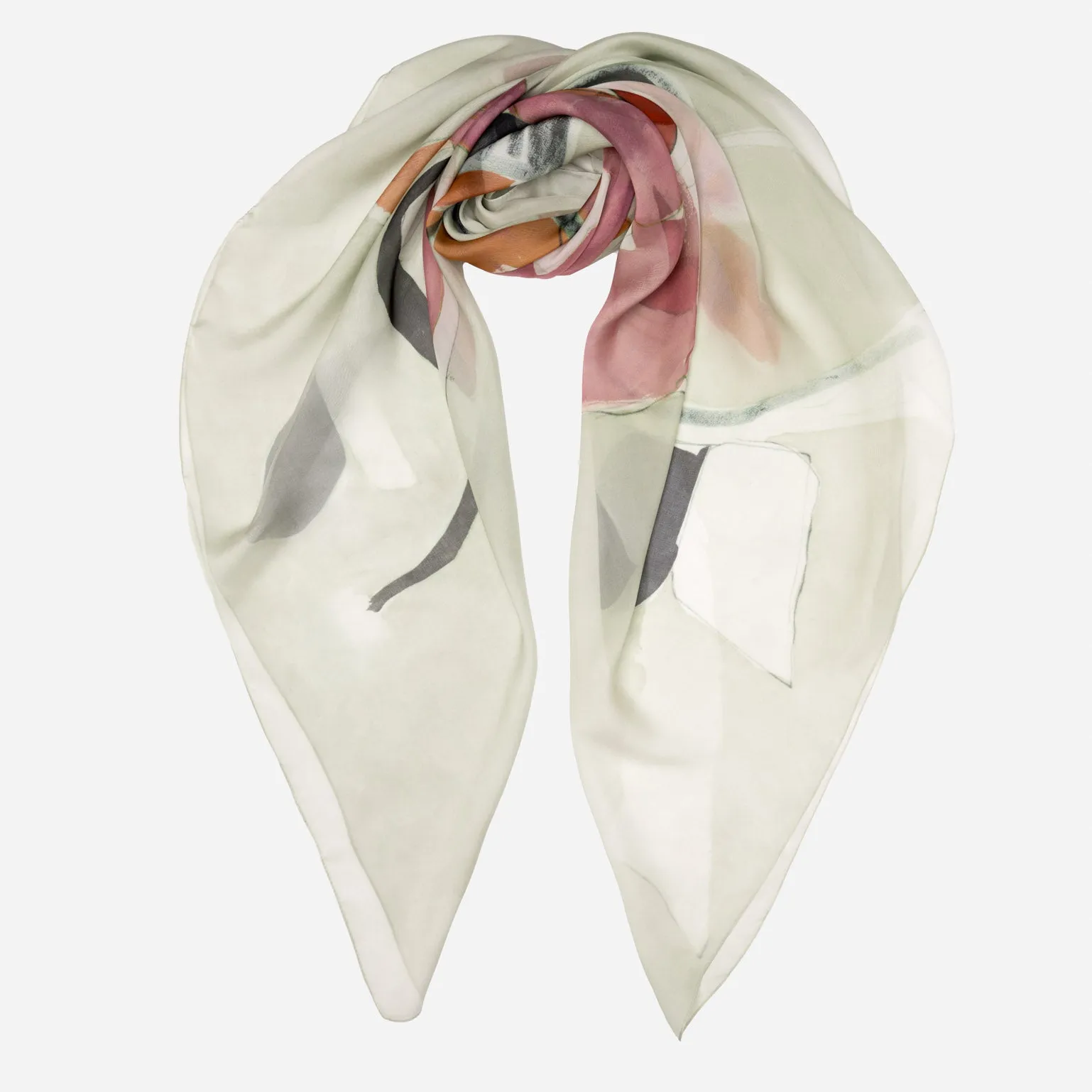 Sonia - Silk Scarf Shawl - Soft Jade sold by Elizabetta product image thumbnail 2