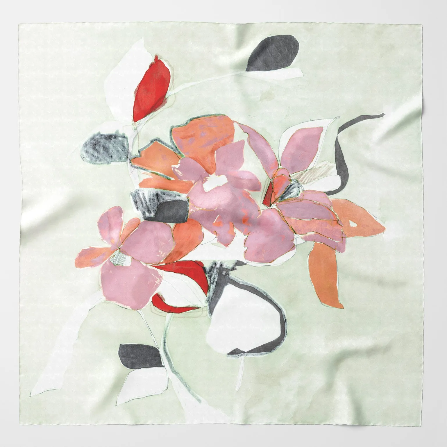 Sonia - Silk Scarf Shawl - Soft Jade sold by Elizabetta