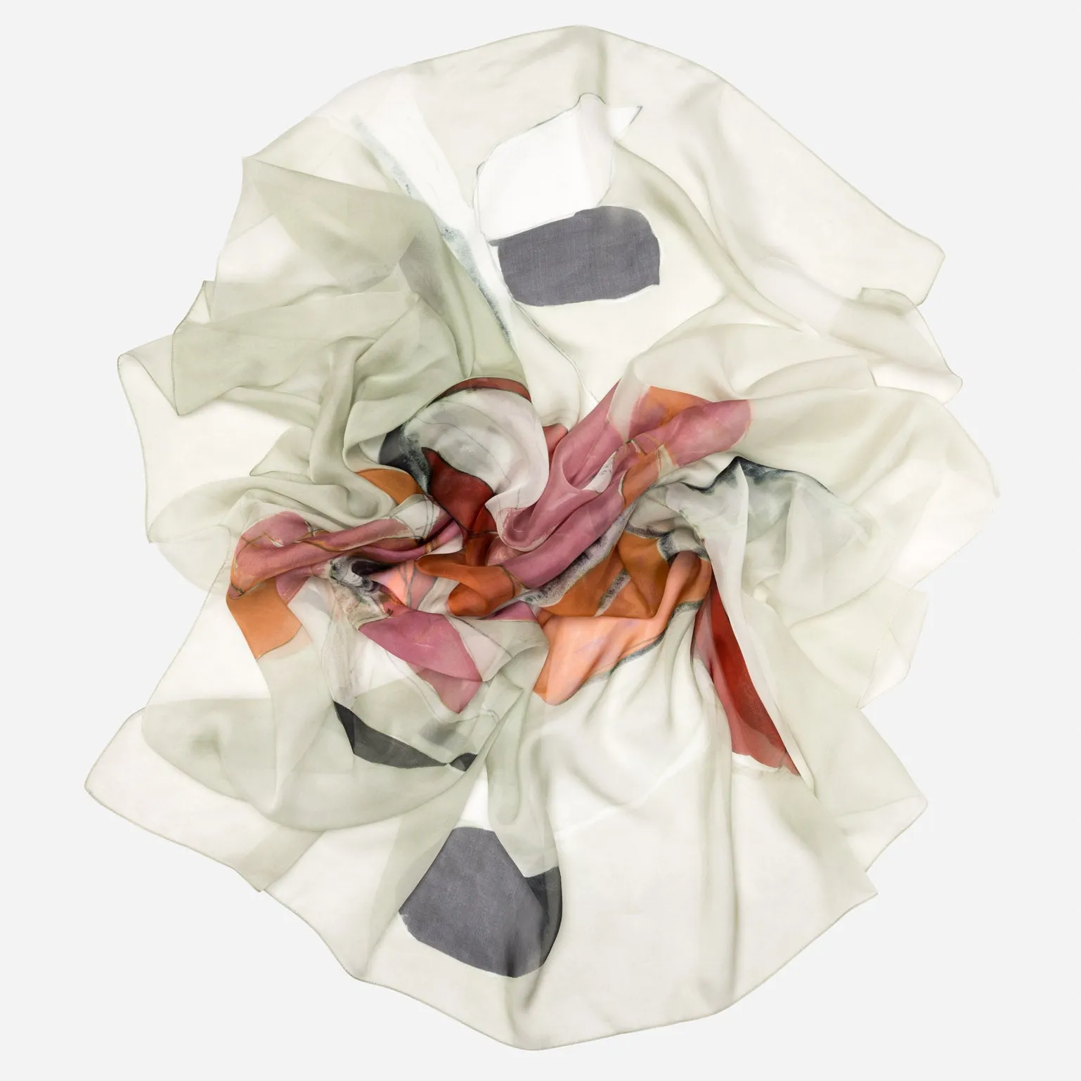 Sonia - Silk Scarf Shawl - Soft Jade sold by Elizabetta product image thumbnail 4